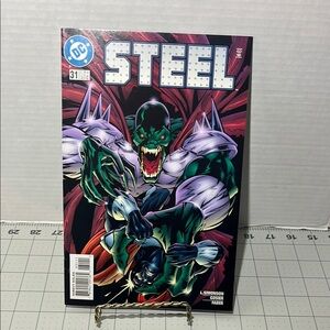 DC Steel Comic with Green and Purple Cover